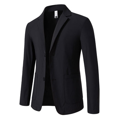 Sun Protection Clothing for Men, Casual Business Wear, Summer Light, Fashionable, Breathable, Sports and Outdoor Ice Silk Blazer