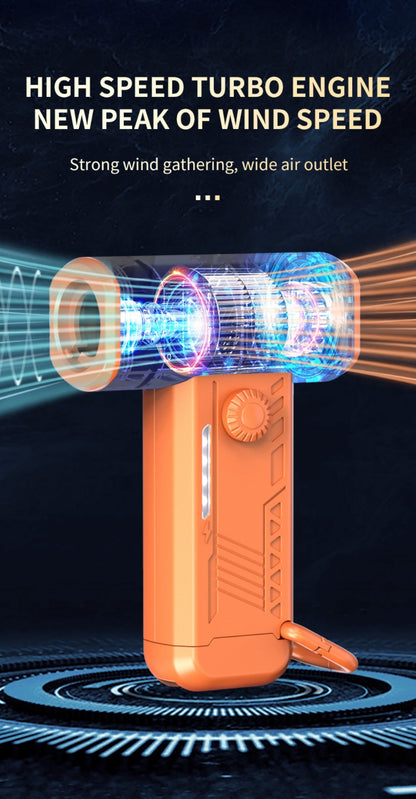 180000PRM Portable Electric Air Blower Turbo Jet Fan Brushless Motor HighSpeed Mini Turbo Jet Fan Adjustable Wind Violent Blower