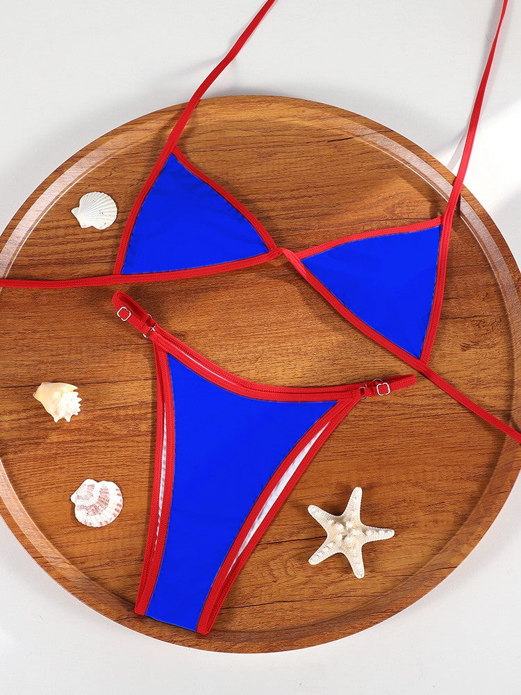 Rinabe Printed Bikini Set Triangle Bikinis Low Waist Swimsuit For Women Micro Thongs Bathing Suits 2025 Biquini Summer Beachwear