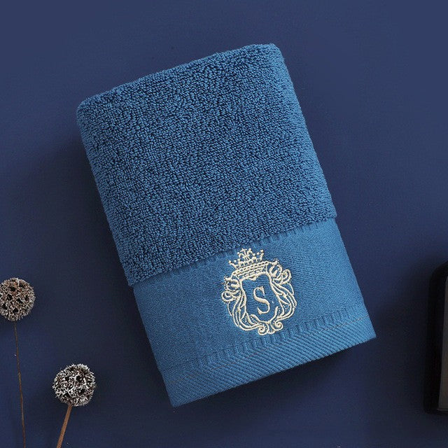 1/5/10PCS Bathroom Cotton Towel 35x75cm 70x140cm Hand Face Bath Towel Soft Gift Absorbent Sport Absorbent Towel ?? ?? Blue White