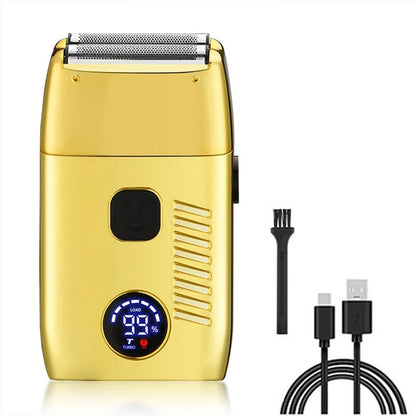 Electric Shaver for Men Waterproof Twin Blade Reciprocating Cordless Razor USB Rechargeable Shaving Machine Barber Trimmer