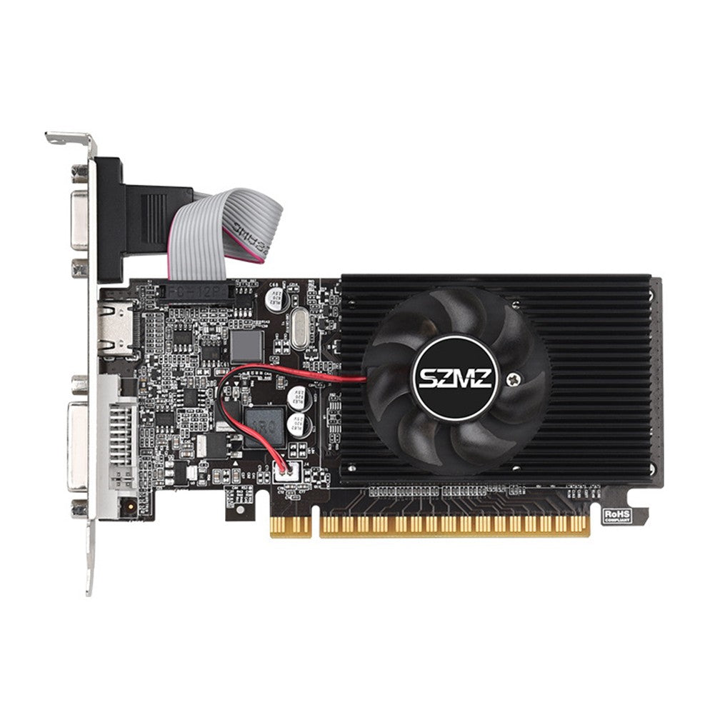 GT210 1G Graphics Card with DVI VGA HDMI-Compatibe Port Video Card 64Bit DDR3 Gaming Graphics Card PIC Express2.0 for PC Gaming