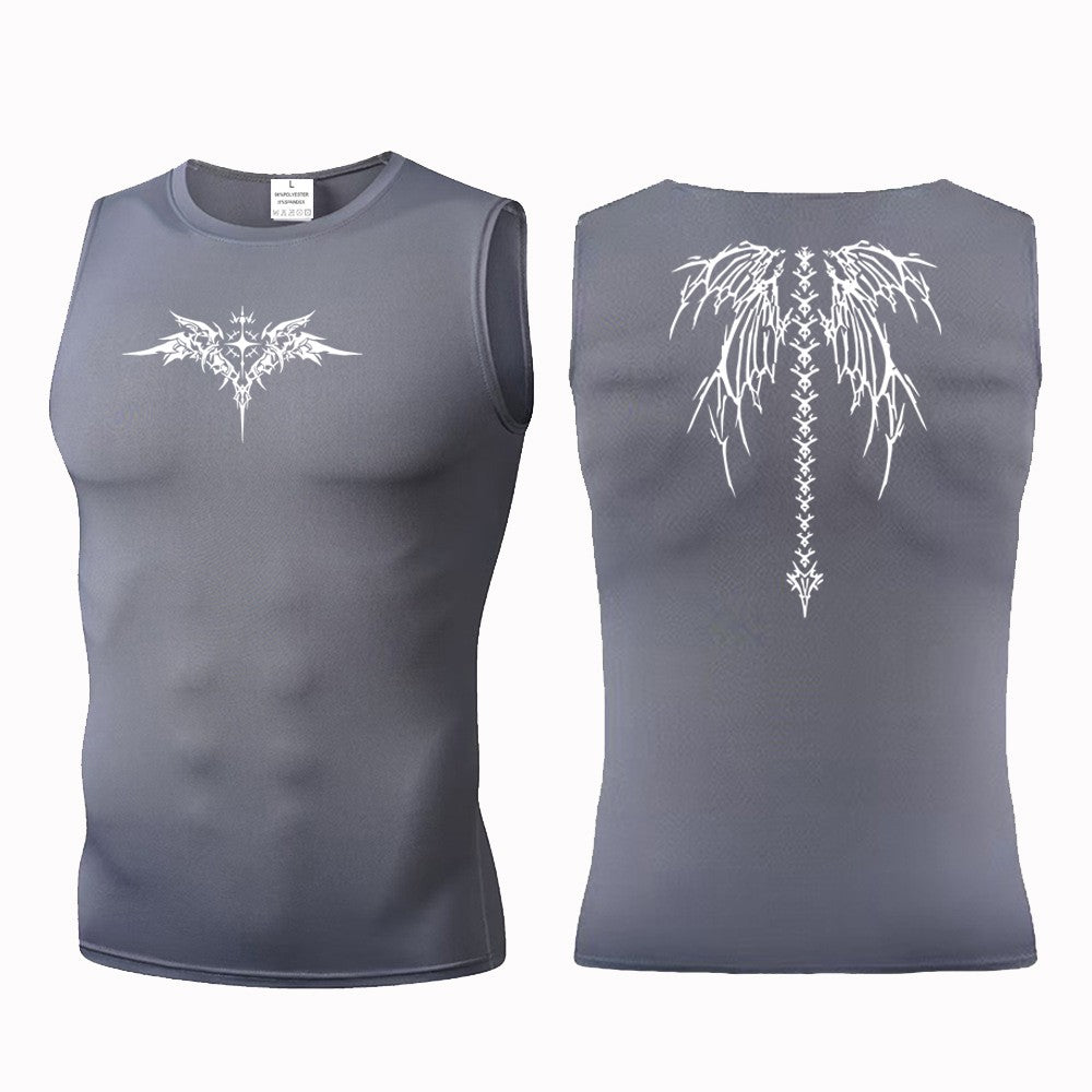 Ionic Shaping Vest For Men Ice-Silk Slimming Vest Body Shaper Compression Shirts Tank Top Tummy Control Sleeveles Fitness Shirts