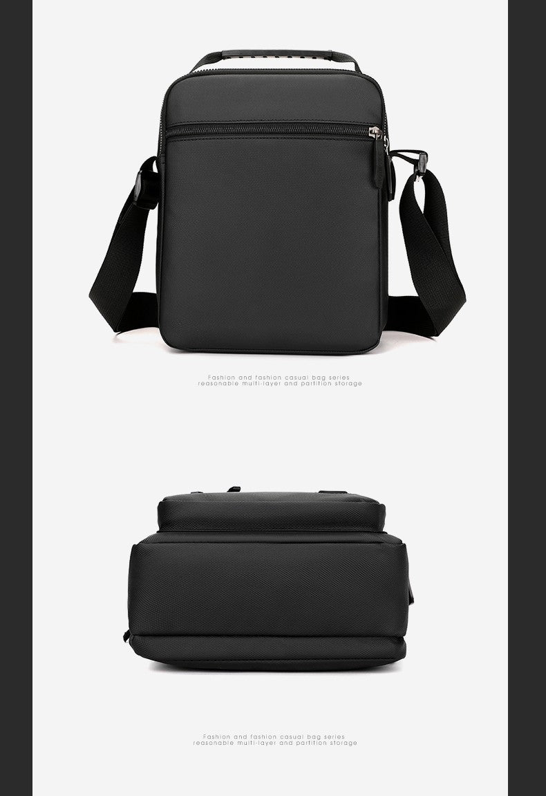Fashionable Men's Crossbody Bag, Adjustable Shoulder Strap, Multiple Pockets, Business Bag, Commuting Bag, Daily Bag, Etc
