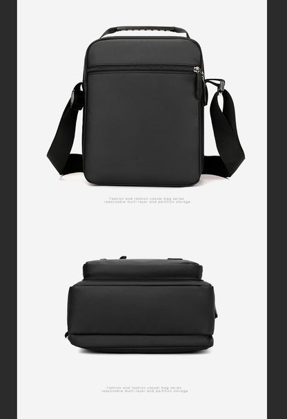 Fashionable Men's Crossbody Bag, Adjustable Shoulder Strap, Multiple Pockets, Business Bag, Commuting Bag, Daily Bag, Etc