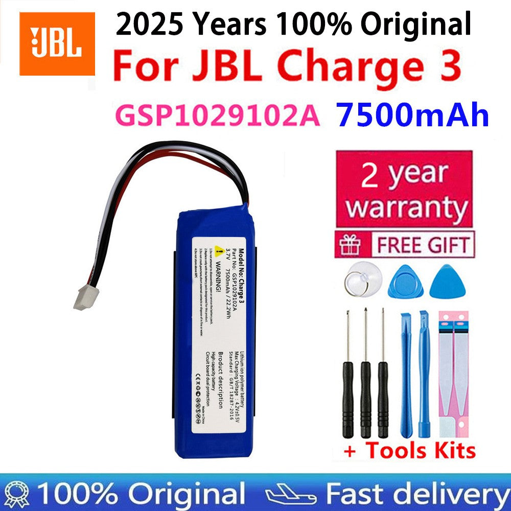 2025 Anos 100% Original Bateria de Substituição de Alto-Falante Para JBL Charge 3 Charge 4 Charge 5 Player Loudspeaker Bateria Envio Rápido