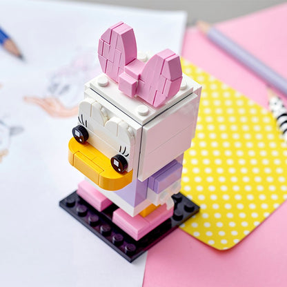 Lego Bloco Fangtouzi Série 40476 Margarida Pato Brinquedo de Montar Quebra-Cabeça Infantil Presente