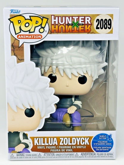 Funko Pop Killua Zoldyck (Sentado na Prateleira) Modelo de Ação Anime Hunter X Hunter Boneco de Vinil Edição Limitada Colecionável de Fã Natal