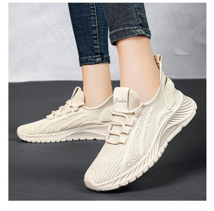 ?Sapatos Femininos Verão 2025 Tênis Casual Malha Respirável Leve Acessível Frete Grátis?