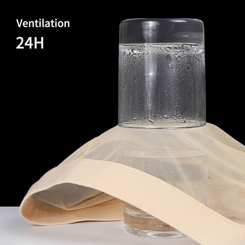 Men Transparent Boxers Bulge Ice Silk See Through Underpants Sexy Mid Waist Panties Lingerie Intimates