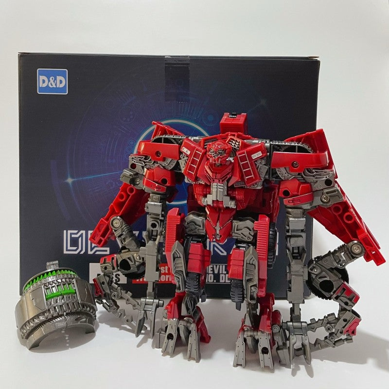 DD02 Anime Transformation Toys AOYI 8 EM 1 Boneco Articulado Maneiro Modelo Scrapper G1 KO SS60 Devastator Engenharia Carro Robô Menino