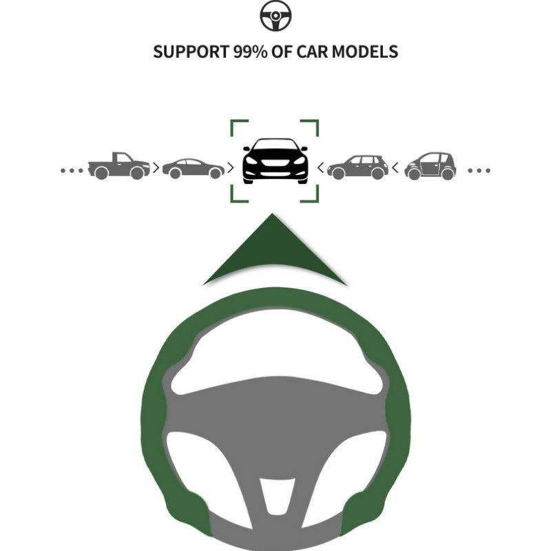 Capa de volante de camurça ultrafina estilo cartão, versão universal dinâmica e moderna