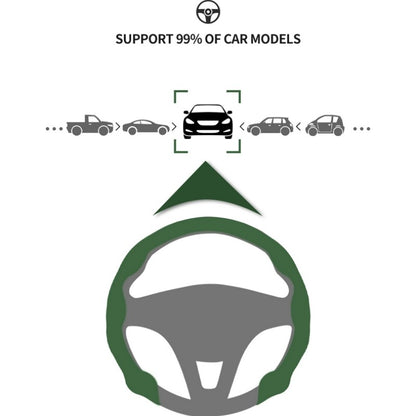 Capa de volante de camurça ultrafina estilo cartão, versão universal dinâmica e moderna
