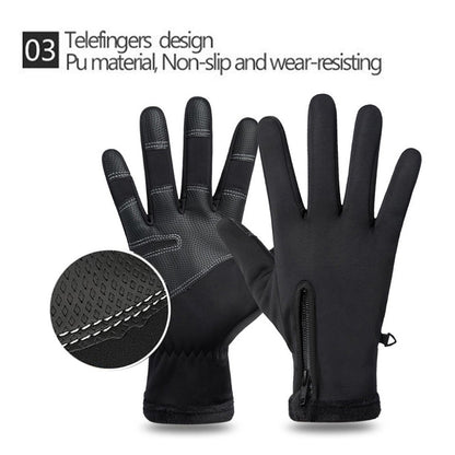 Luvas de Motocicleta de Inverno Térmicas Forradas com Lã Luvas Militares de Dedo Completo à Prova de Frio Inverno Impermeáveis para Pilotagem