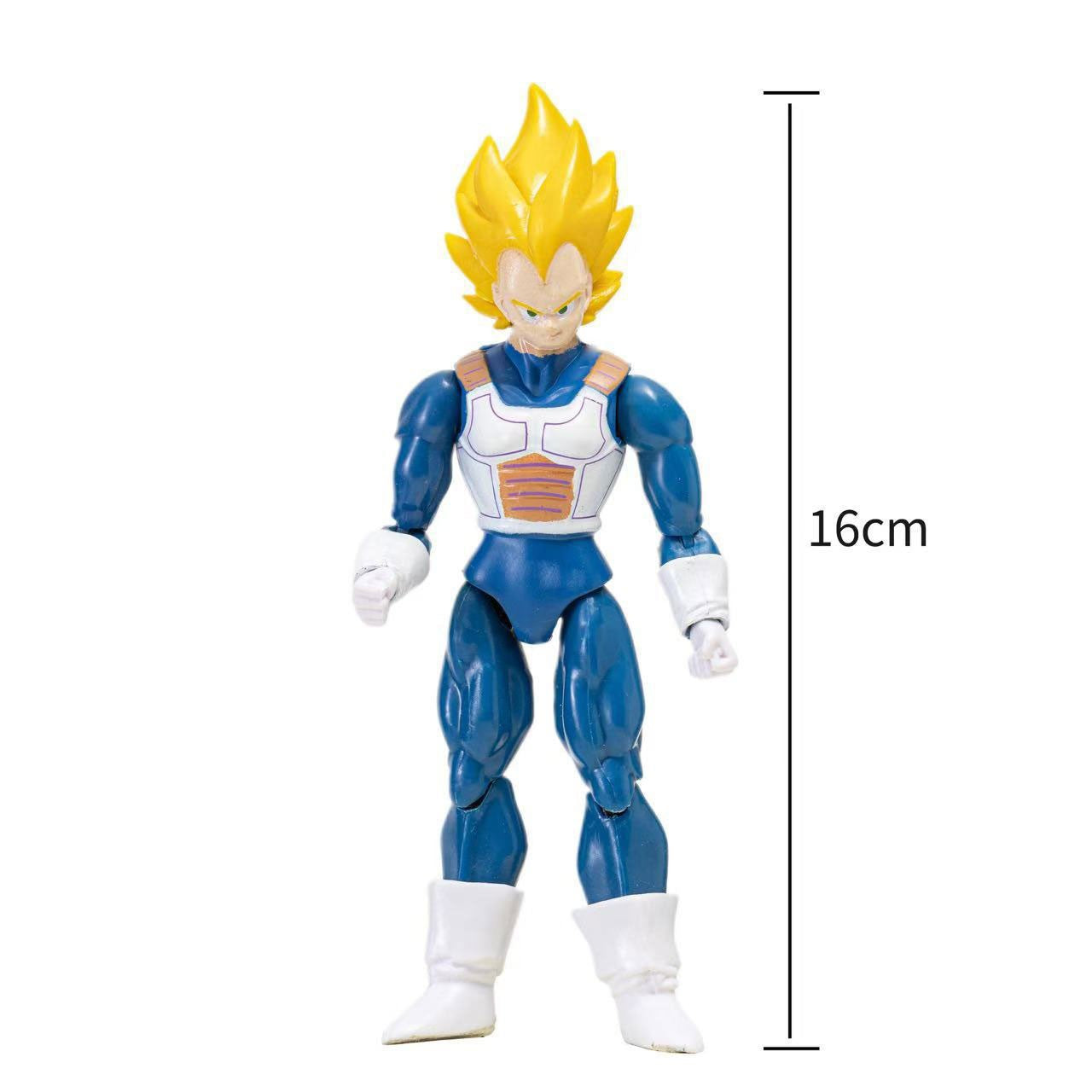 12-18CM Anime Dragon Ball Z Super Saiyan Son Goku Broly Vegeta Anime Action Figure Model Gifts Collectible Figurines for Kids