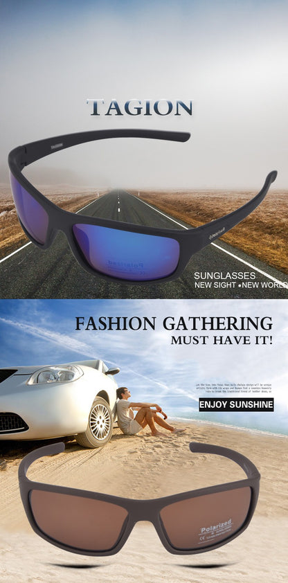 Sport Sunglasses Men Polarized Hipster Glasses UV400 Hiking Glasses Lentes De Sol Hombre  Polaroid Lenses TG5104