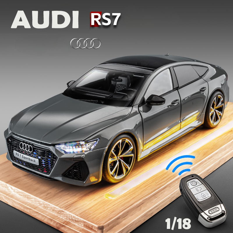 Simulação 1:18 AUDI RS7 Sportback Liga de Carro Modelo Brinquedo Infantil Veículo Colecionáveis Miniatura de Carro Decoração de Casa Presente de Aniversário