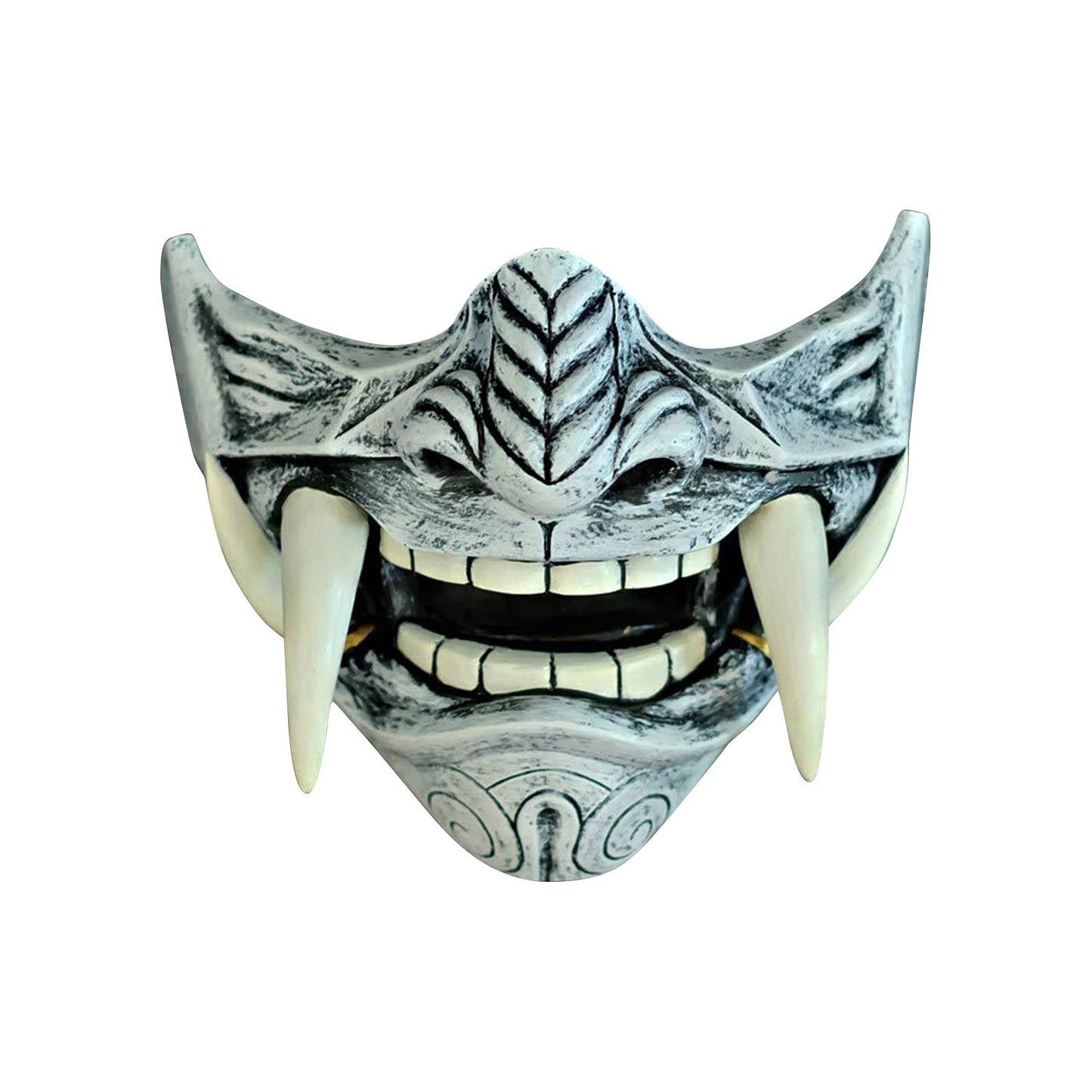 Japanese Samurai Oni Demon Mask Cosplay Horror Prajna Hannya Evil Killer Thicken Plastic Masks Halloween Party Costume Props