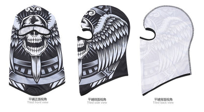 Quick-Dry Skull Face Mask - Breathable Sun Protection for Cycling & Outdoor Sports