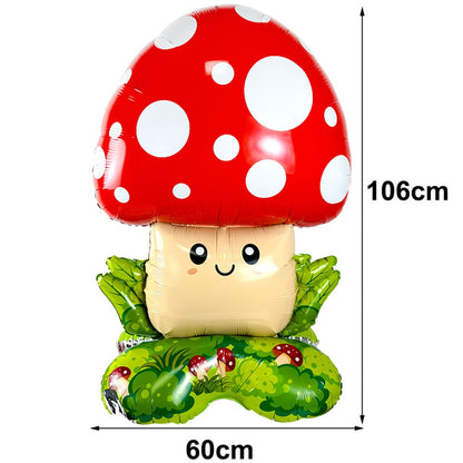 Cartoon Animal Standing Squirrel Balloon Pinecone Shaped Aluminum Film Balloon Forest Theme Baby Shower Birthday Party Decor