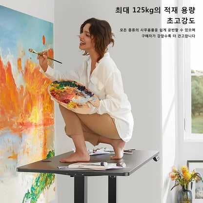 Height Adjustable Desk Motion Electric Sit Stand Up Down Computer Table Lift Motorized Gaming Desktop Modern Home Office Desks