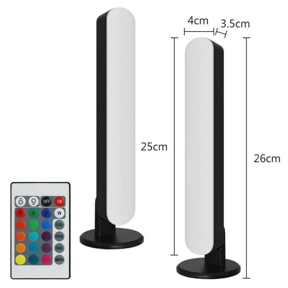 Music Sync LED Night Light Bars RGB Atmosphere Lamp With Remote Control For Gaming TV Bedroom Decoration Desktop Lamp