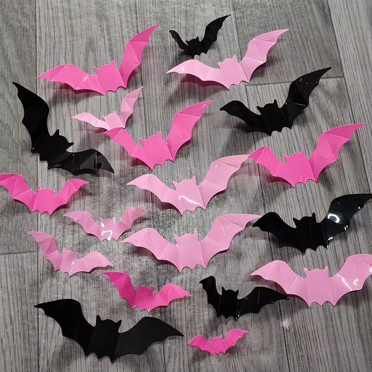 24/48pcs 3D Bat Wall Stickers Spooky PVC Bat Halloween Indoor Decorations Reusable Durable Bats Sticker Party Festival Supplies