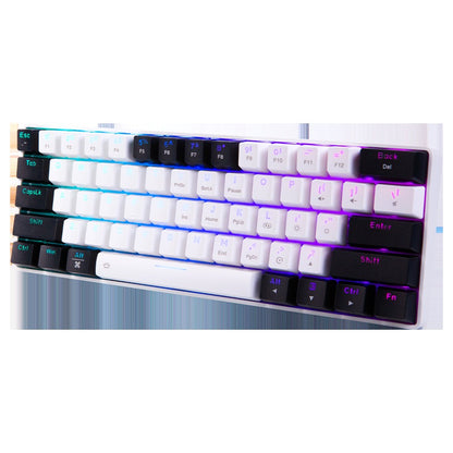 Teclado Mecânico com Fio DAREU EK861S RGB 61 Teclas Switches Vermelhos Keycaps ABS N-Key Rollover com Pés Magnéticos