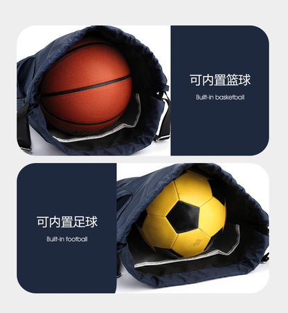 Basketball bag swimming bag Drawstring Backpack fitness Gym Bag with Shoes Compartment Sports Dry Wet Separation Storage Bag