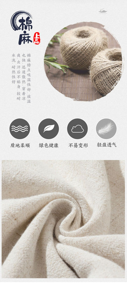 Chinese-style Men's Black Long-sleeve Shirt, Cotton-linen Blend Stand-up Collar Shirts, Available in Burgundy, Beige, and Gray.