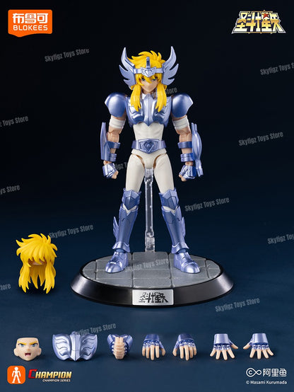 BLOKEES Saint Seiya Segunda Edição Touro Dragão Capricórnio Sagitário Boneco de Ação Anime Brinquedos Presente de Natal Em Estoque