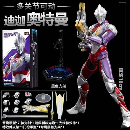 Boneco de Ação Original ZD Toy Ultraman Kotaro Higashi Zero Suit Tiga Suit Ace Ultra Seven Ultraman Jack Modelo Brinquedos Colecionáveis