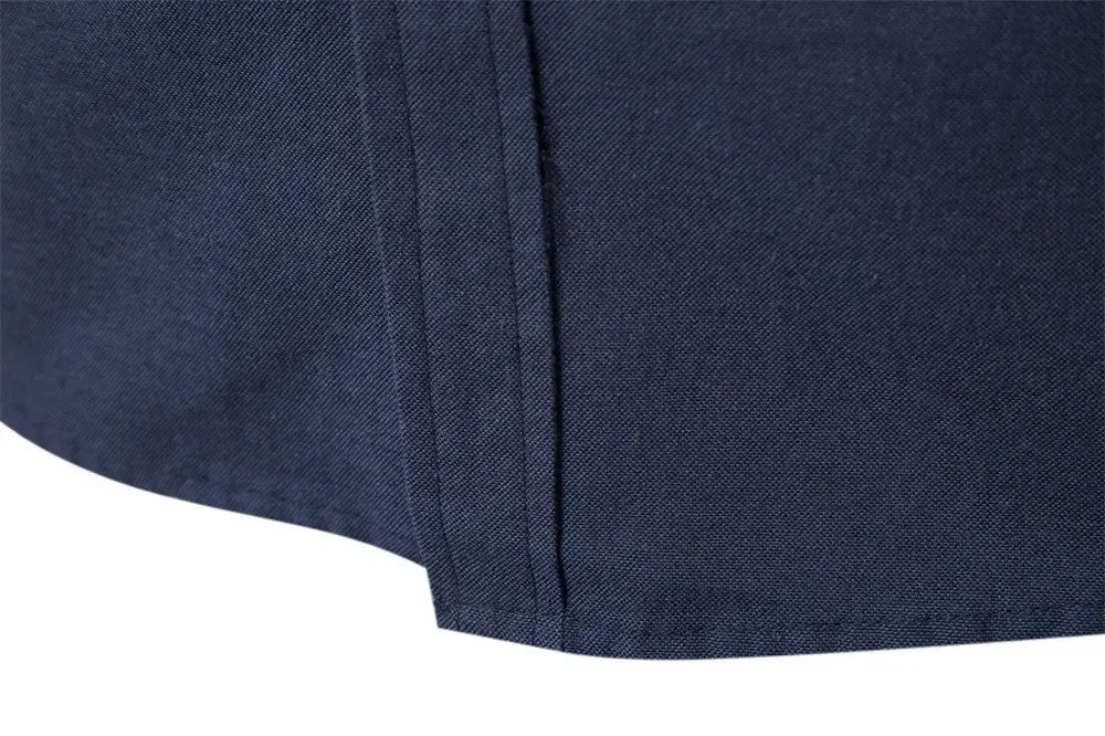 New Spring and Autumn Cotton Social Shirt Men Solid Color High Quality Long Sleeve Shirt for Men Lapel Casual Social Men's Shirt