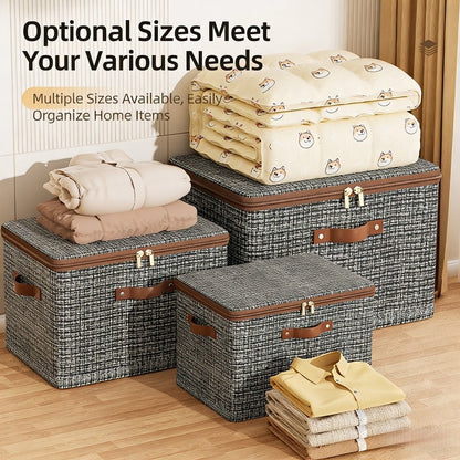 Large Capacity Storage Box with Lid Foldable Thicken Clothes Storage Box  Underwear Storage Box Blanket Storage Closet Organizer