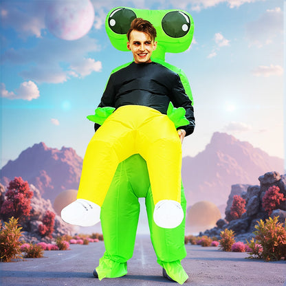 Fancy Funny Mascot Astronaut ET Inflatable Alien Costume Suit Dress Adult Purim Halloween Carnival Anime Party Cosplay Costumes