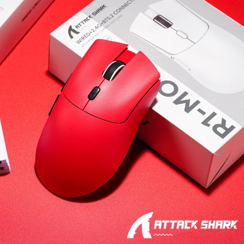 ATTACK SHARK R1 Bluetooth Mouse-Viral Mouse Reviewed by Influencers, Brand-direct authentic,PAW3311 sensor with 1K Hz for Gaming