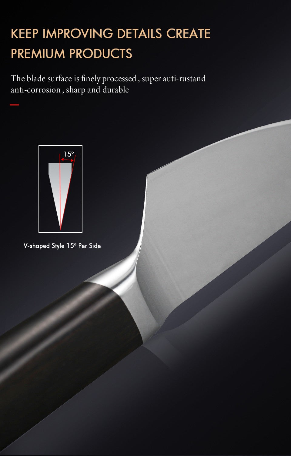 TURWHO 1-3 PCS Kitchen Knives Set German 1.4116 High Carbon Stainless Steel Japanese Nakiri Cleaver Slicing Utility Chef Knifes
