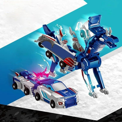 Unicorn Transformer: Brinquedo Carro Mágico de Transformação Super Combinação 2 em 1 Carro Magnético de Colisão que Transforma Brinquedo DIY para Crianças