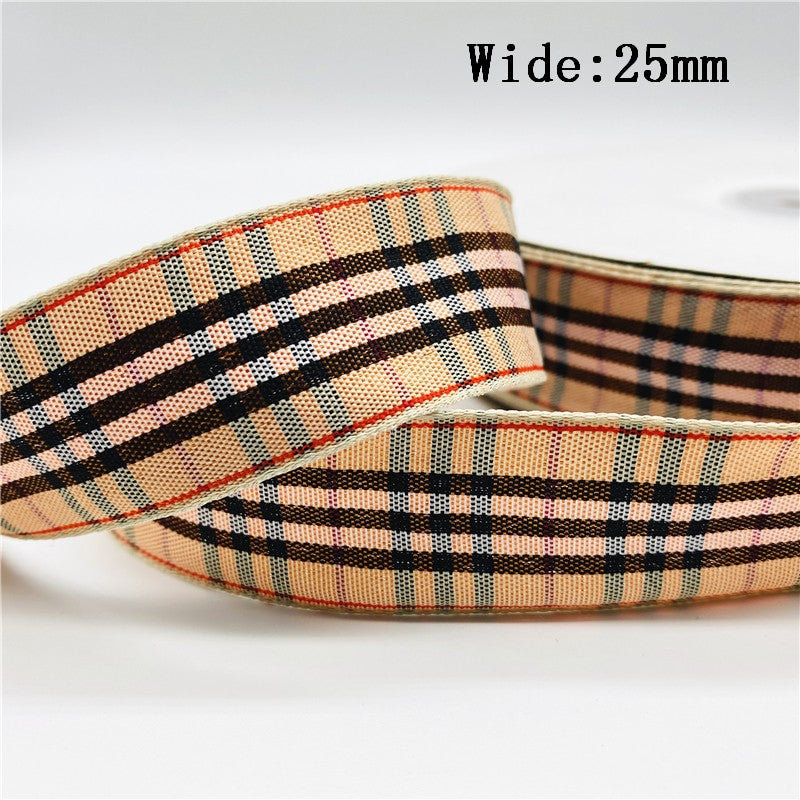 5yards/Lot 10mm 25mm Plaid Ribbon Christmas Decor Ribbon For Handmade Design Christmas Decoration DIY Gift Wrapping