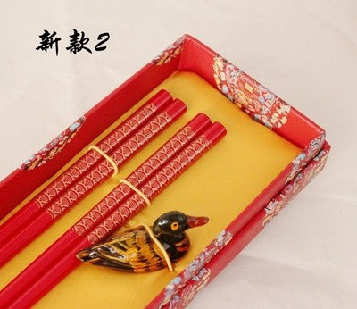 Hashis de madeira 2 pares com descanso características chinesas China Affairs apresenta melhor presente pauzinhos lembrança