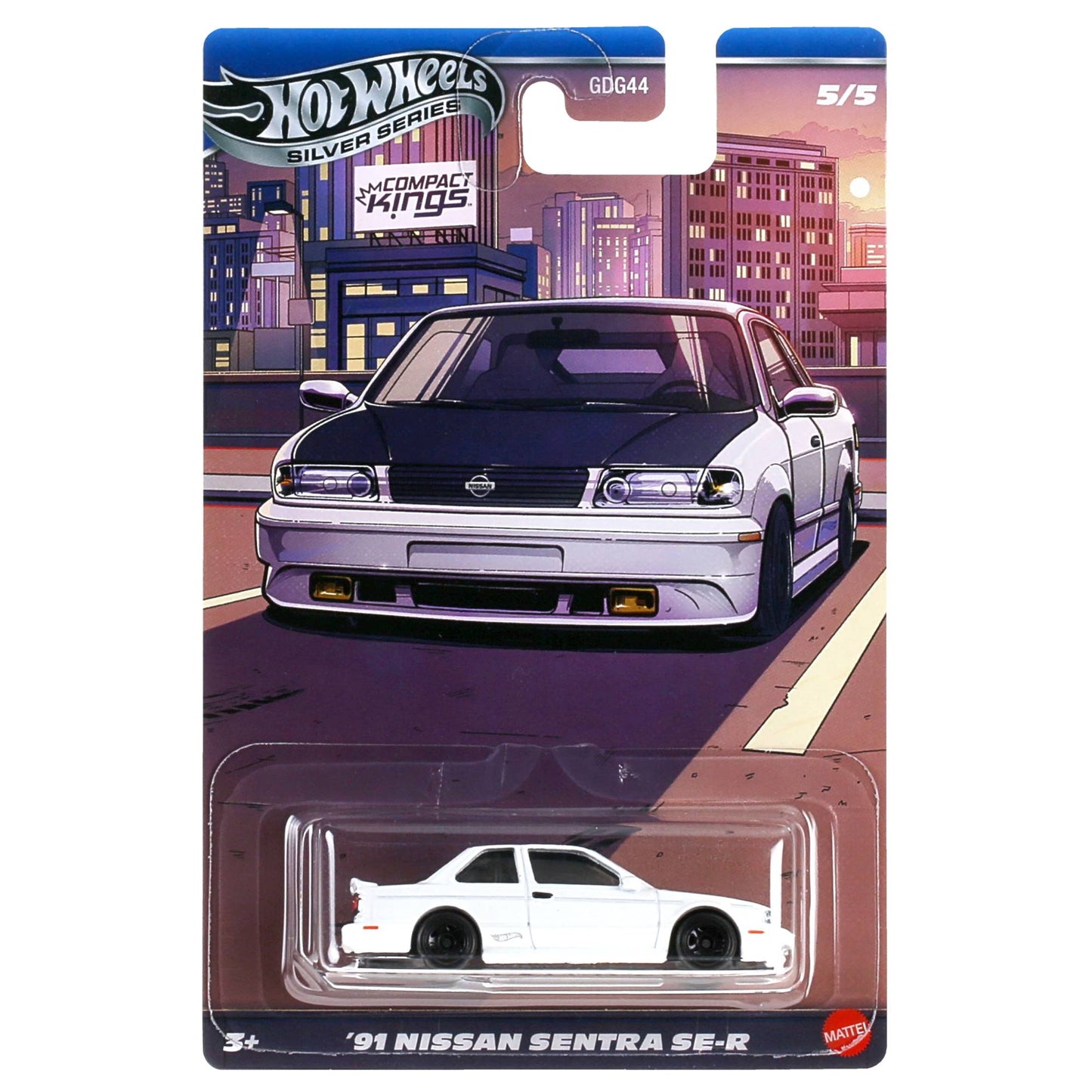 Hot Wheels GDG44-Q Compact Kings Series,Ford Fiesta Civic Subaru Mazda Nissan Sentra,1:64 Die-cast  Model Car Collector's Gift