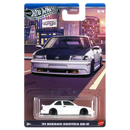 Hot Wheels GDG44-Q Compact Kings Series,Ford Fiesta Civic Subaru Mazda Nissan Sentra,1:64 Die-cast  Model Car Collector's Gift