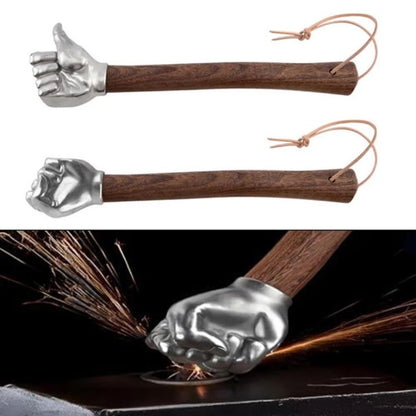 Martelo de Punho em Aço Inoxidável com Design Compacto, Cabo Ergonômico Antiderrapante, Função Versátil, Ferramenta de Hardware para Trabalhos Pesados