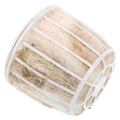 Idílico Tecido Ninho de Pássaro Material Cordão Algodão e Juta Nidificação Artificial Suporte para Café Finch