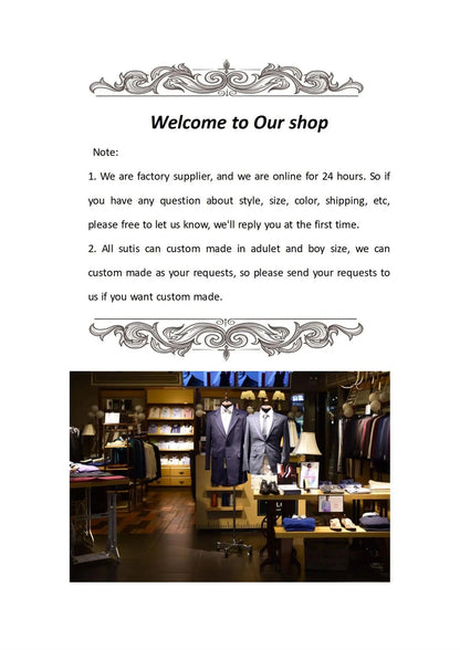 Elegant Black Plaid Men Suits Customized Slim Fit Double Breasted Groom Tuxedos 2 Pieces Sets Male Prom Blazers Costume Homme