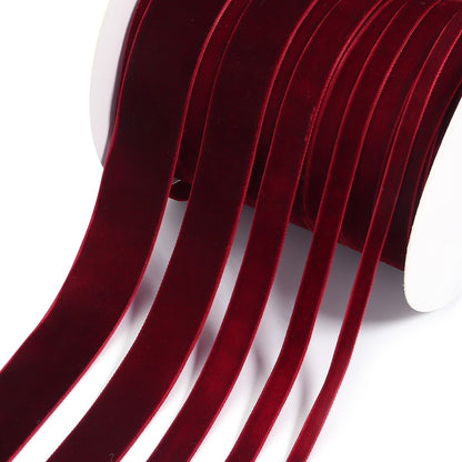 5-10yards 6/10/15/25/32mm Velvet Ribbon Wedding Party Decoration Handmade Ribbon Gift Wrapping Hair Bowknot DIY Christmas Ribbon