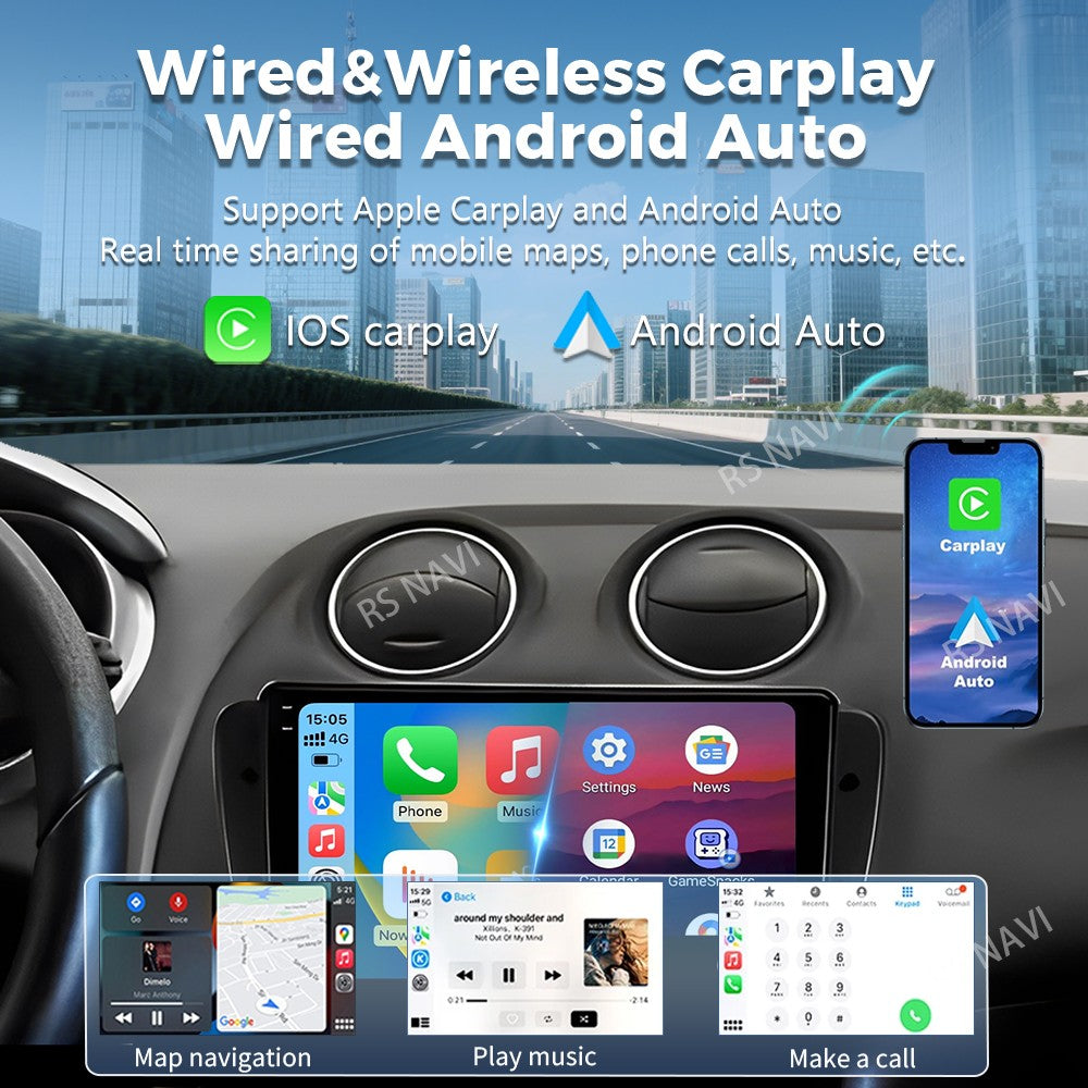 Android 15 For SEAT Ibiza 6J IV 4 2008 - 2015 2K QLED Stereo Car Radio Multimedia Video Player GPS AI Voice CarPlay Head Unit