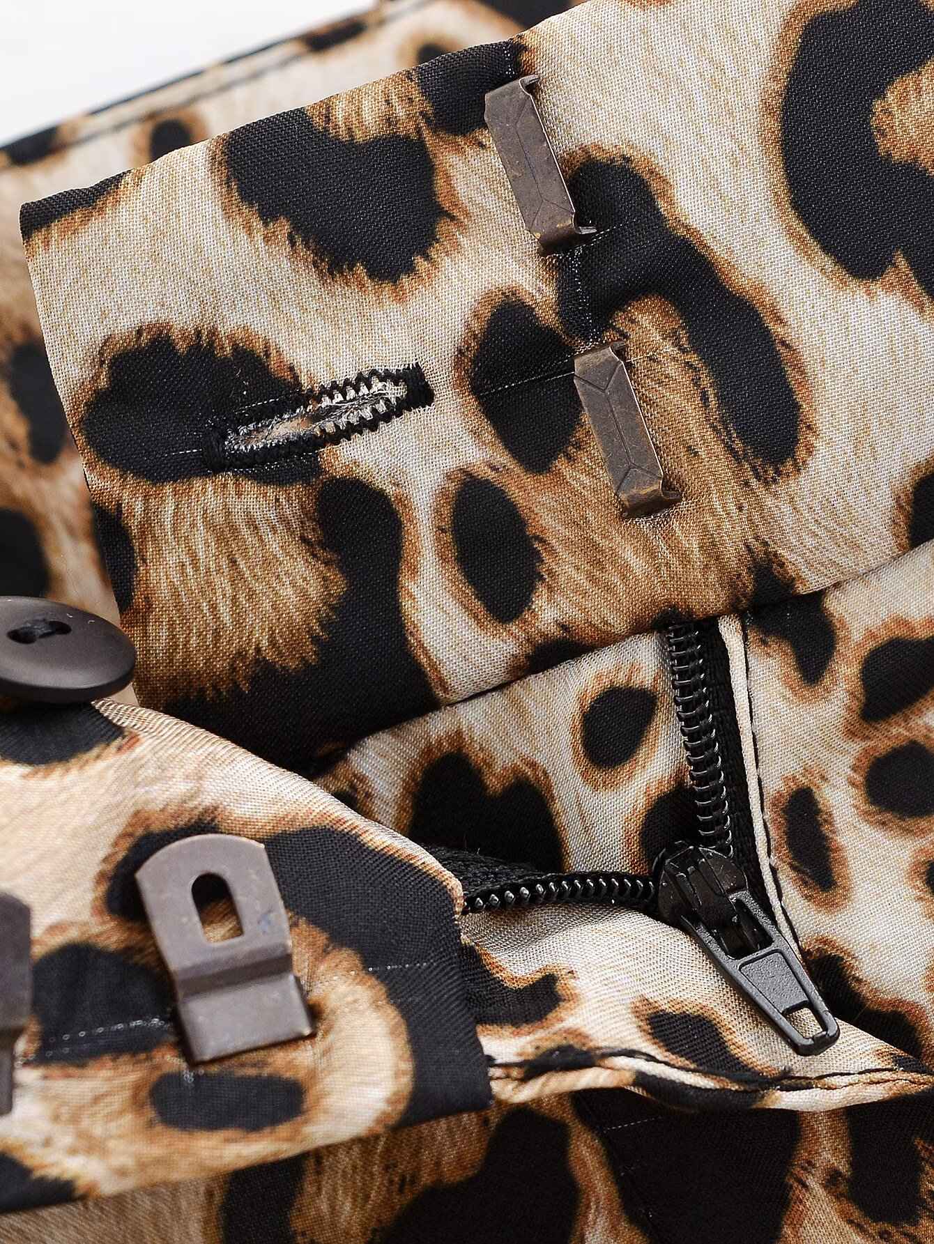 UNIZERA Leopard Satin with Belt High Waisted Trousers Wide Leg Pants Women's Clothing 2025 Summer New Arrivals Casual Pants