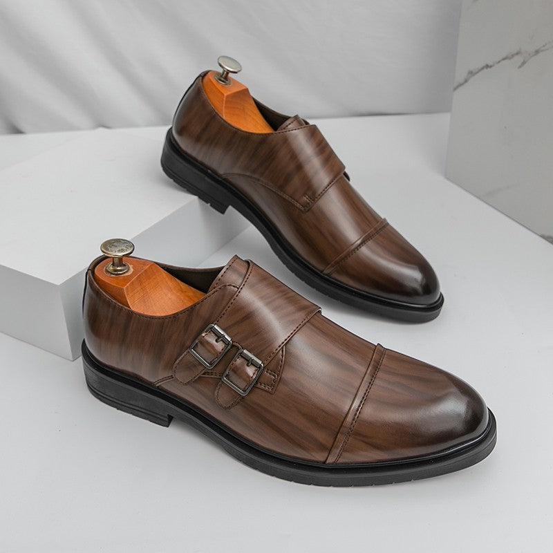 Brand New Men's Pointed Comfortable Business Banquet Oxford Shoes Fashion Spring Men's Breathable Casual Wedding Leather Shoes