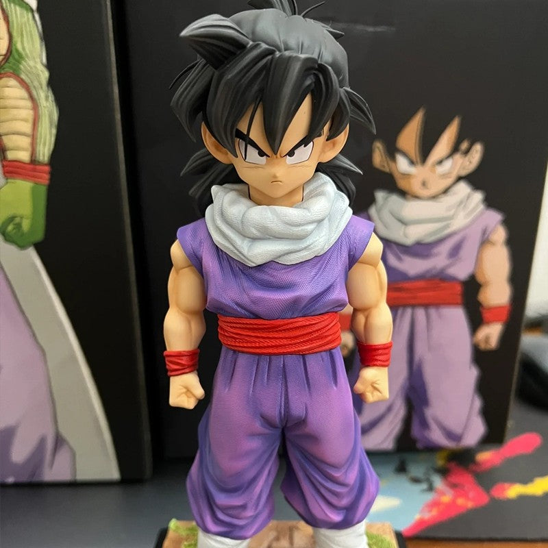 28cm Anime Dragon Ball Kids Krillin Son Gohan Trunks PVC Action Figures Model Collection Desktop Decoration Toys Kids Gifts